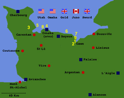 Normandy D-Day Invasion Area
