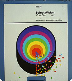 RCA SelectaVision VideoDisc Stereo/Mono Service Alignment Disc