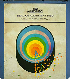 CED VideoDisc Service Alignment Disc For 625 Line / 50 Field PAL or SECAM Players