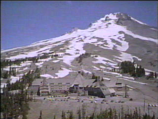Aerial View of Timberline Lodge