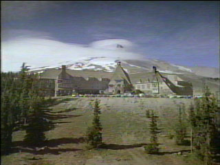 Ground View of Timberline Lodge