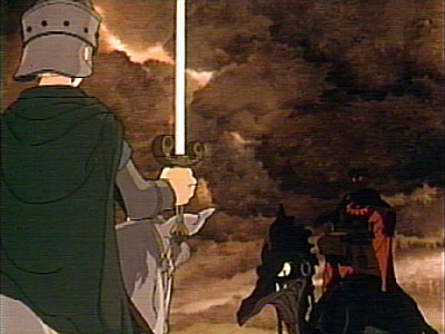 Dernhelm Stands Against the Lord of the Nazgul
