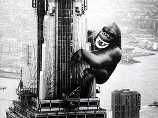 Inflatable King Kong Atop Empire State Building April 14, 1983